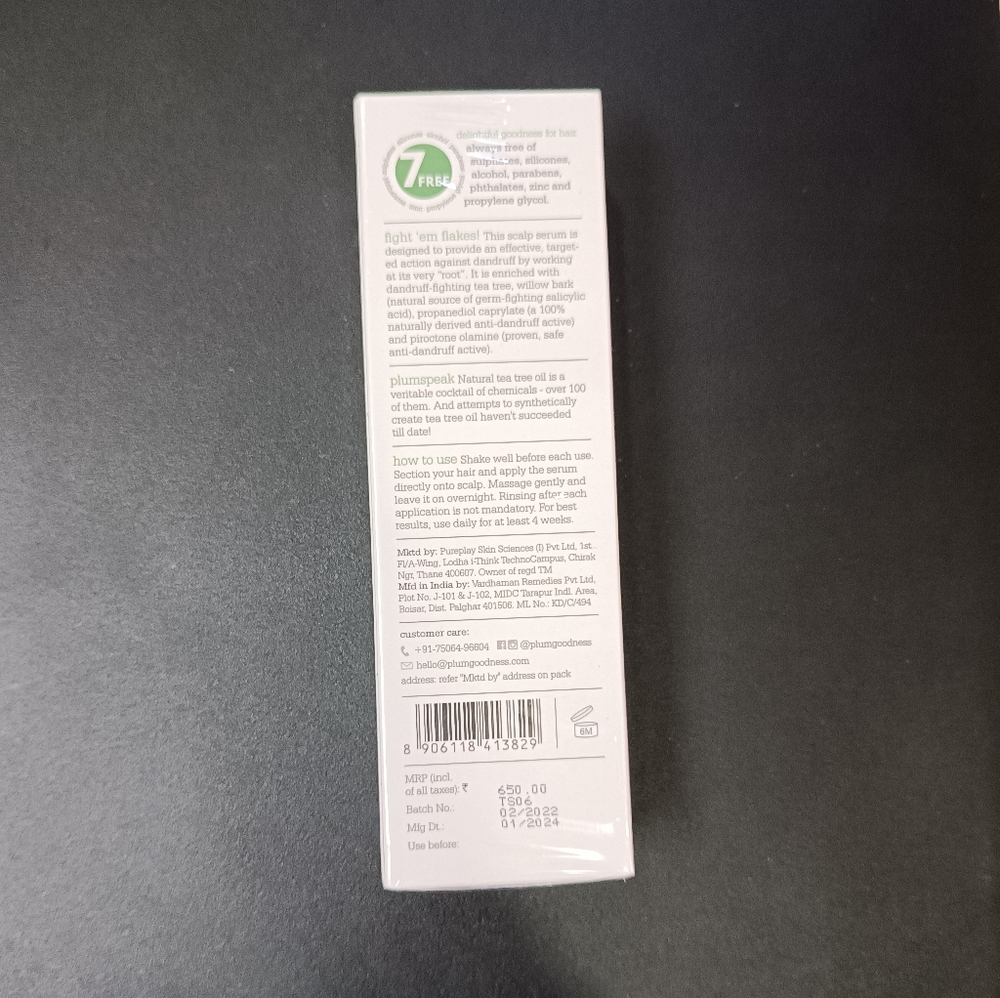 Plum dandruff fightening scalp serum - Picture 2 of 2
